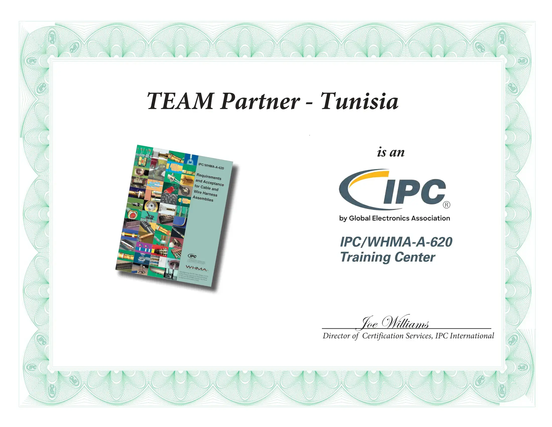 اعتماد IPC/WHMA-A-620 من TEAM Partner Tunisia