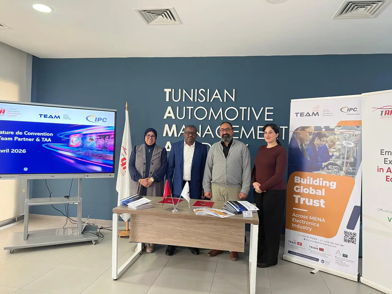 Partnership between TEAM IPC Training Centers and Tunisian Automotive Association